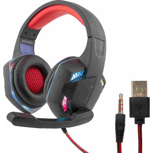 Zebronics Zeb-Phoenix Gaming Headphone with 3.5mm Jack & USB for Multicolor LED Lights